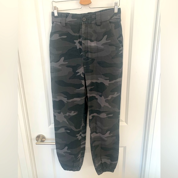 TNA Pants - TNA Camo Track Pants in Black and Gray
